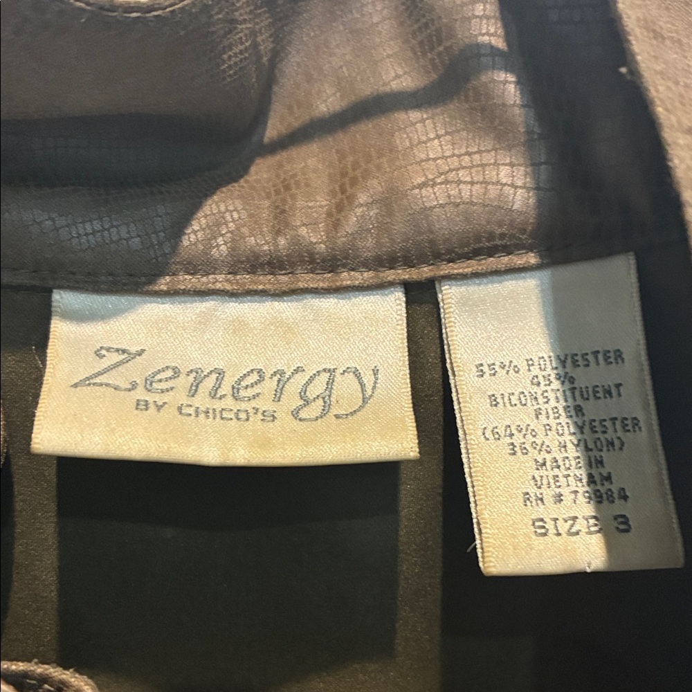 Chico's Zenergy Shimmering Bronze Field Jacket⭐️ - Picture 2 of 7